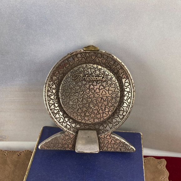 Vintage Brighton 2 Tone Gold & Silver Desk Clock - Picture 4 of 4